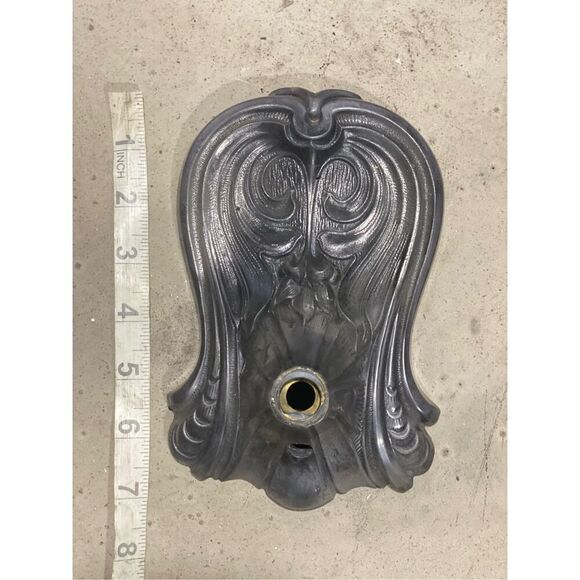 Antique Art Nouveau Sconce Plate Base Part for Single Light - Picture 4 of 5